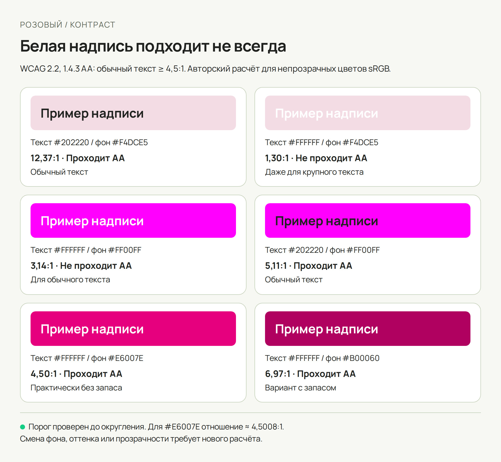 Розовый цвет в веб-дизайне